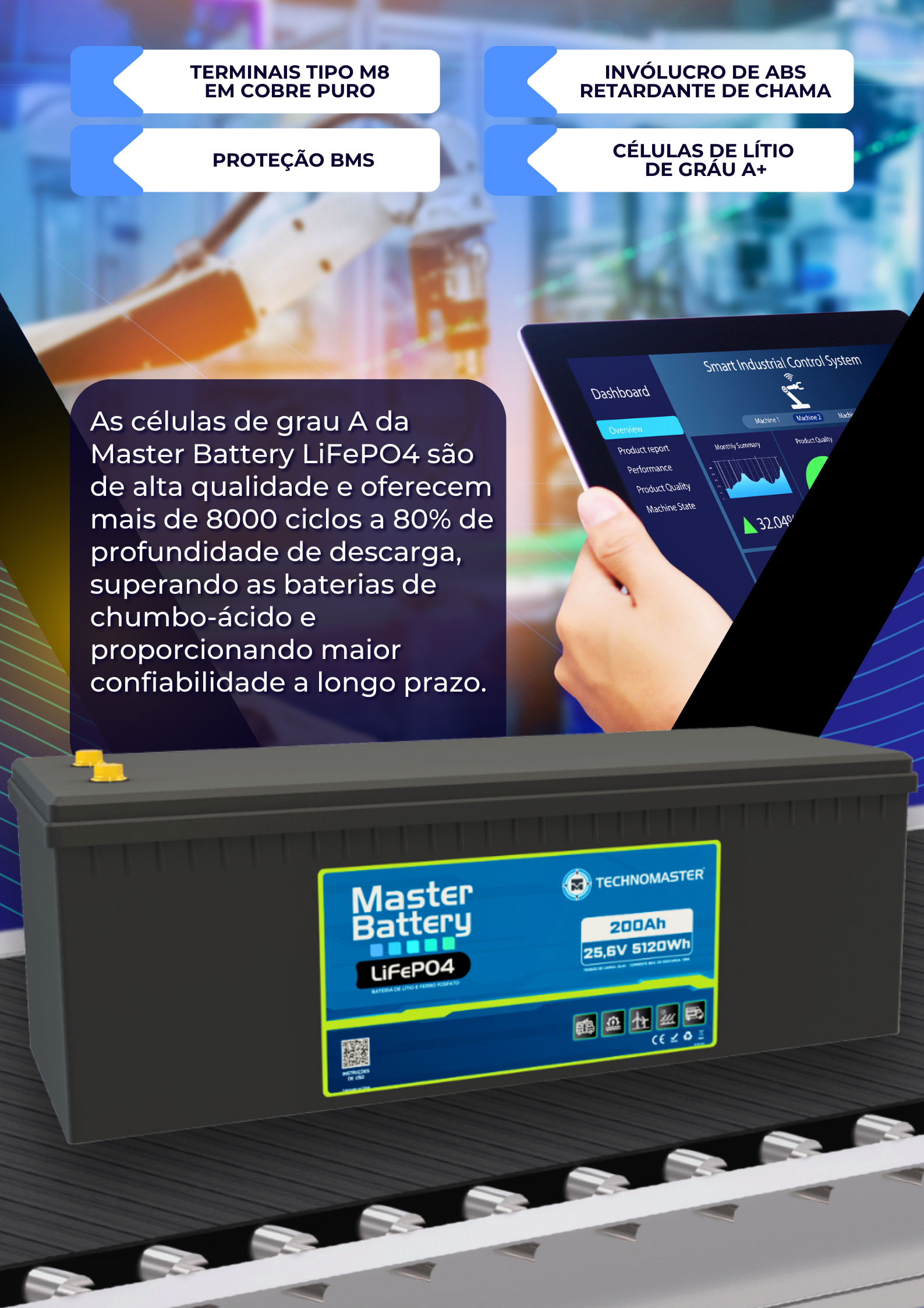 MASTER BATTERY LiFePO4 – 200Ah | 24V