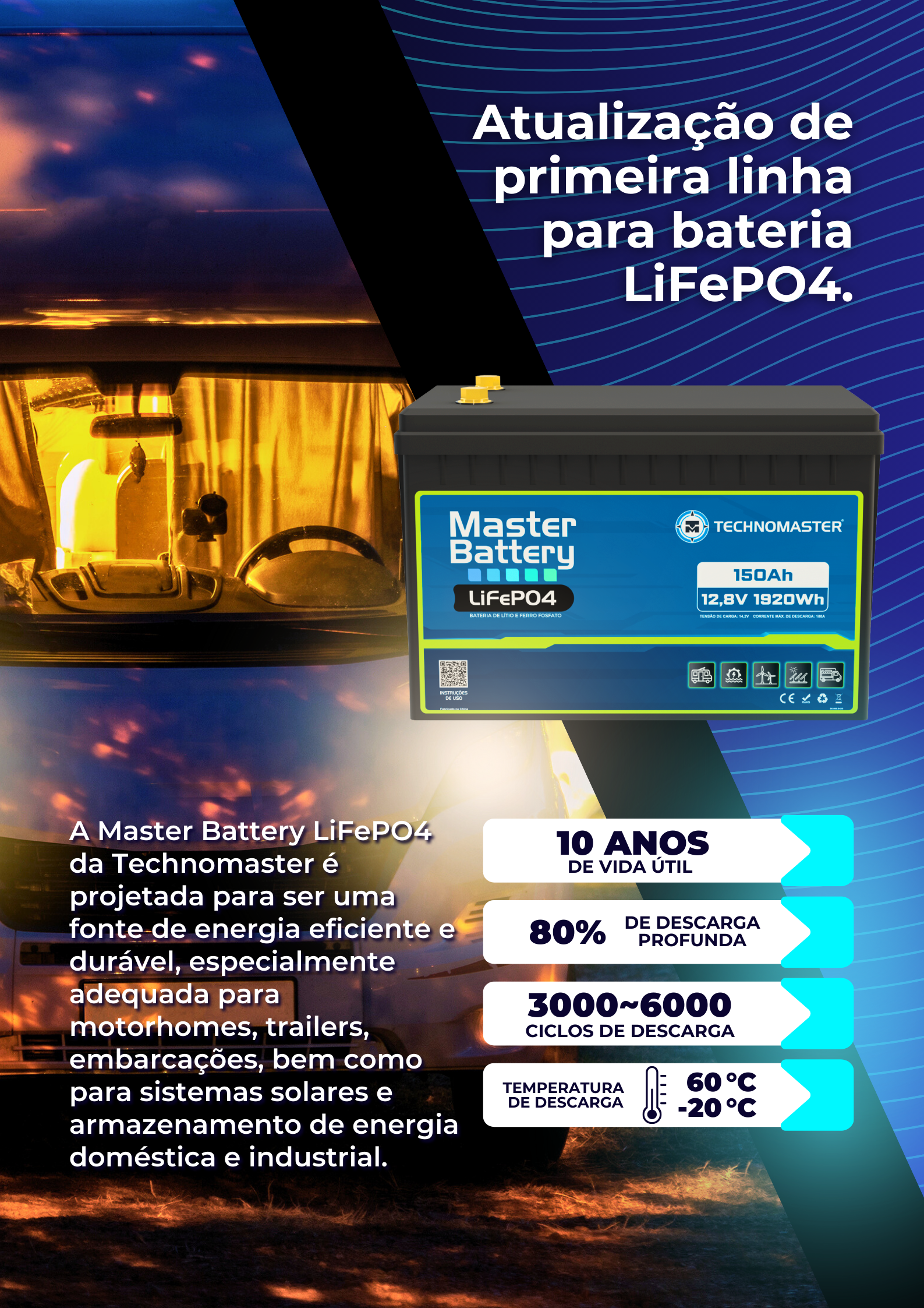 MASTER BATTERY LiFePO4 - 150Ah 12V