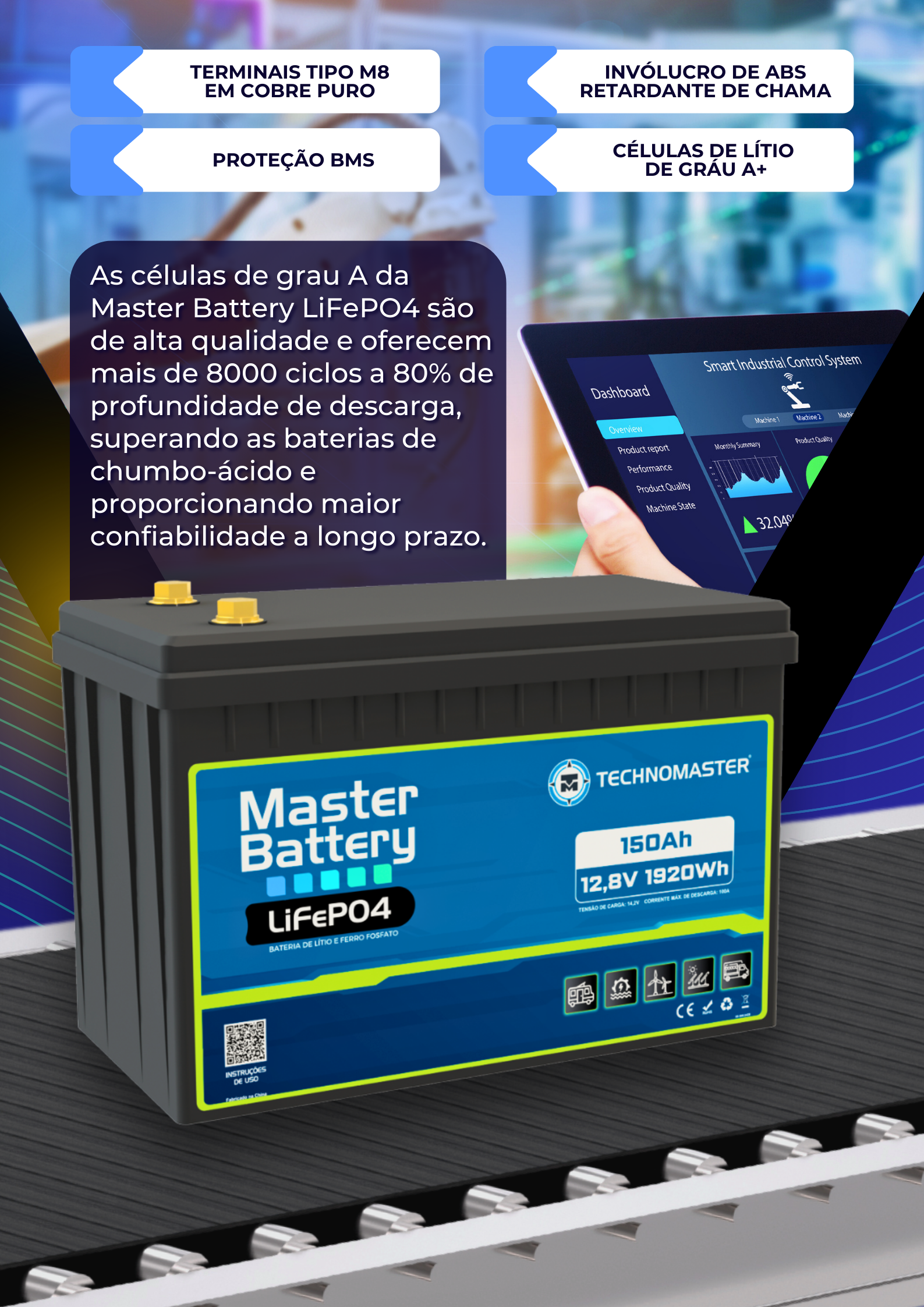 MASTER BATTERY LiFePO4 - 150Ah 12V